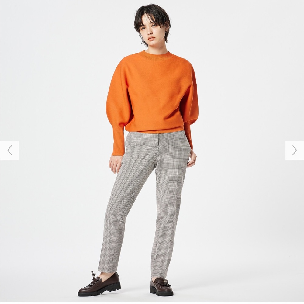 PLST • whole garment knit balloon sleeve top • sz: S